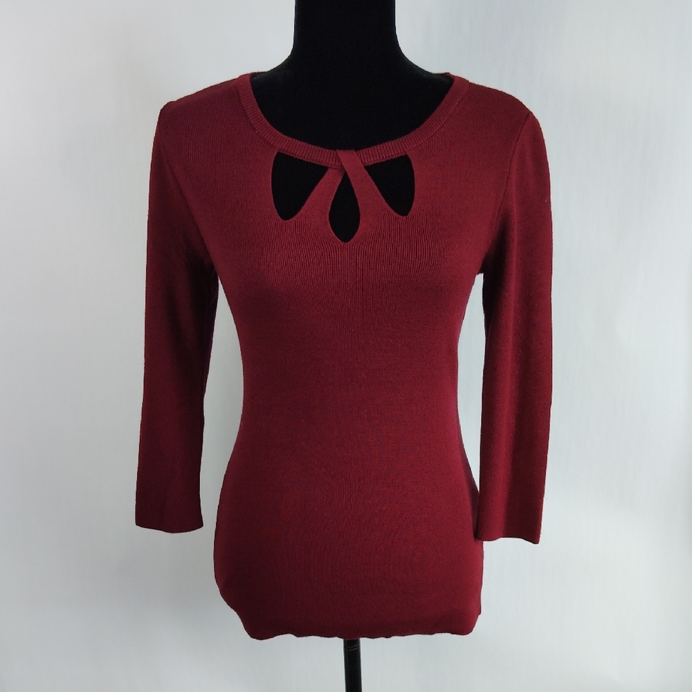 White House Black Market Top With Cut Outs